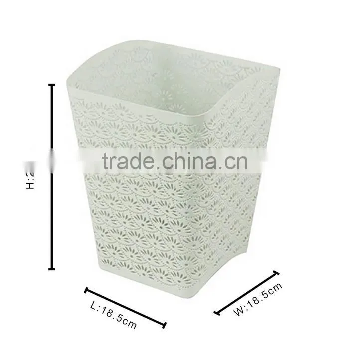 Home Or Office Arc-Shaped Metal Trash Can with Surface Spray