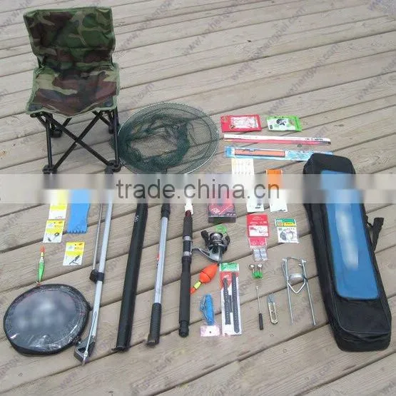 Fishing tool set muti-function fishing tool set with rod net set