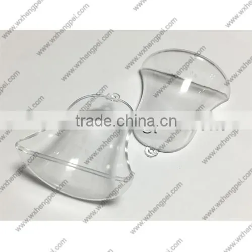 Cleverish portable cute transparent ring plastic storage jewelry wedding box kit