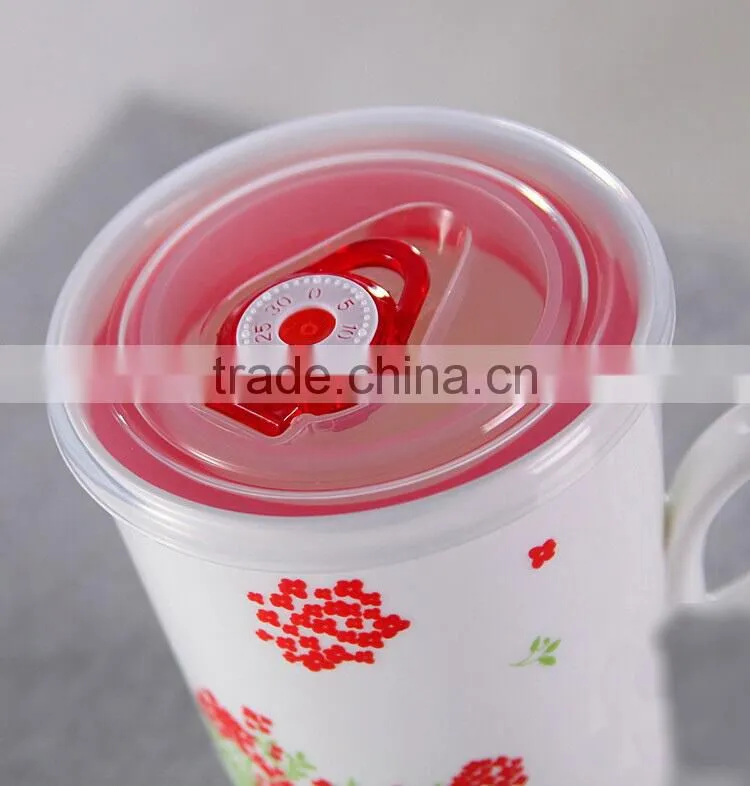 ceramic souvenir mug,coffee mug with plastic lid