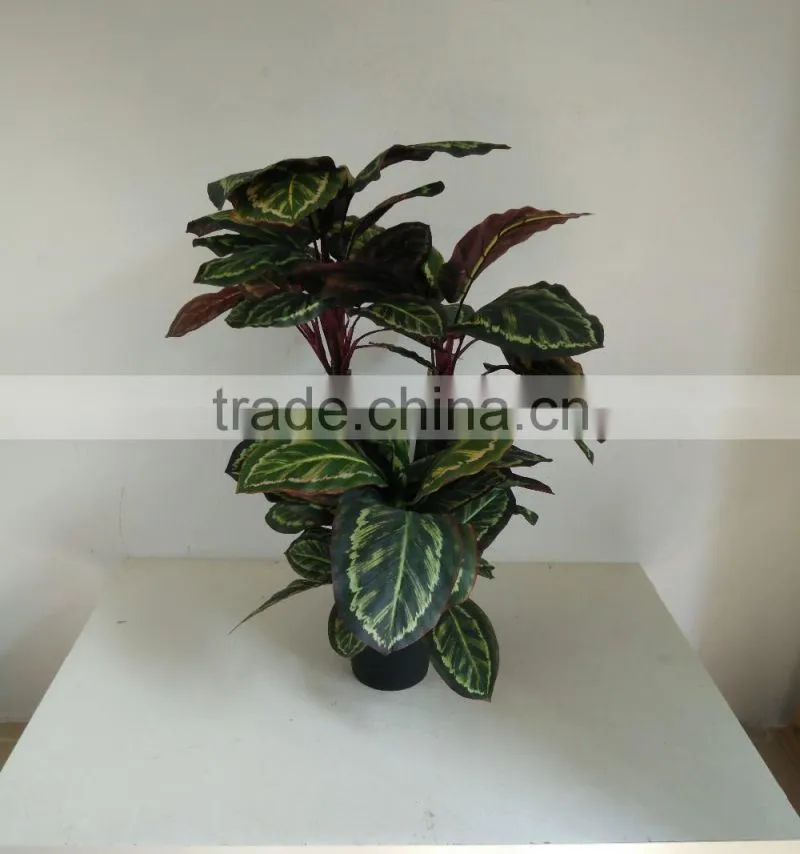 fake plant red plant artificial ornamental green plants