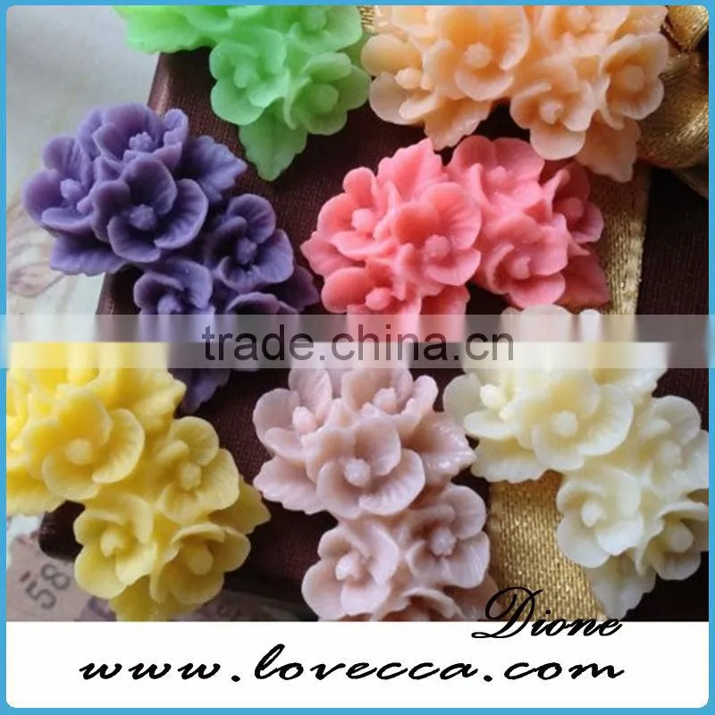hot new products for 2014 resin flower cabochons 12mm