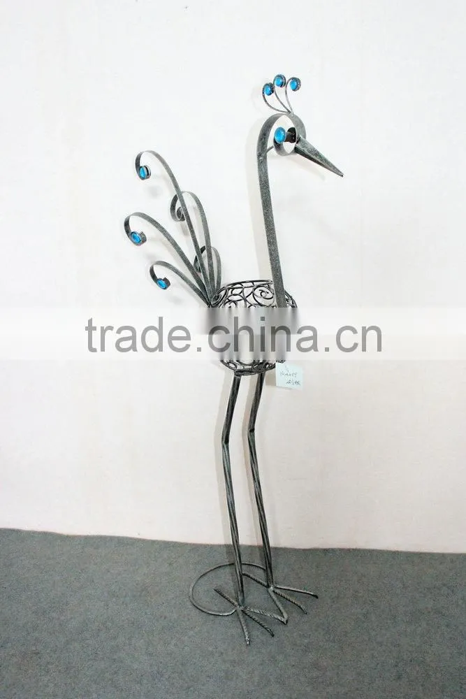 Metal peacock garden decoration
