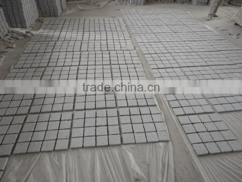 White Paving Stone White Granite Driveway Paving Stone Granite Mesh Paver