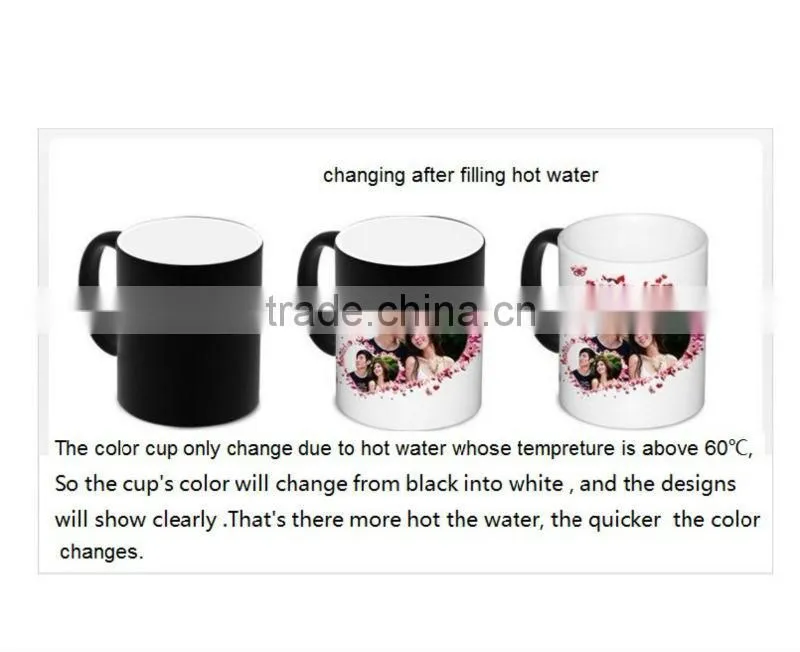 Heart ceramic color mug set of 2