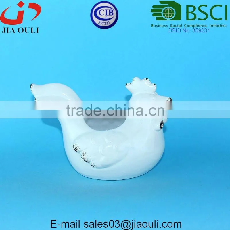 Antique Animal flower pot, Ceramic Elephant planter