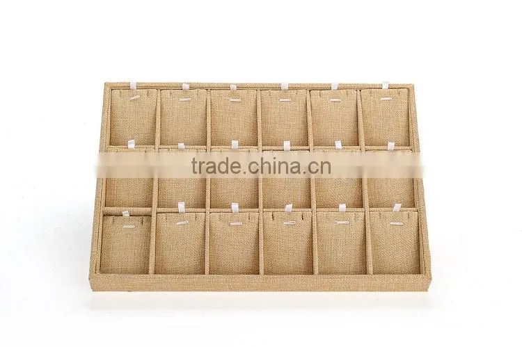 Linen jewelry display neck stands jewelry display tray