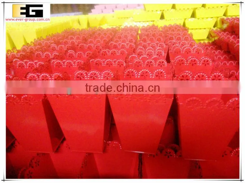 Galvanived zinc sqaure flower pots planter pots