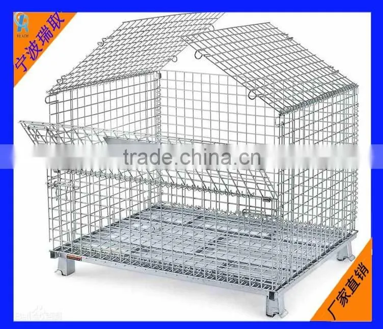 Steel Stacking Folding Warehouse Cages/Storage Cages