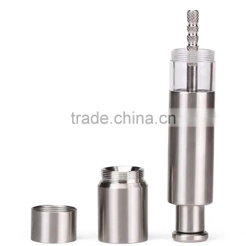 Perfect Gift Idea Salt and Pepper Grinder Set Stainless Steel Pump Mills Shakers