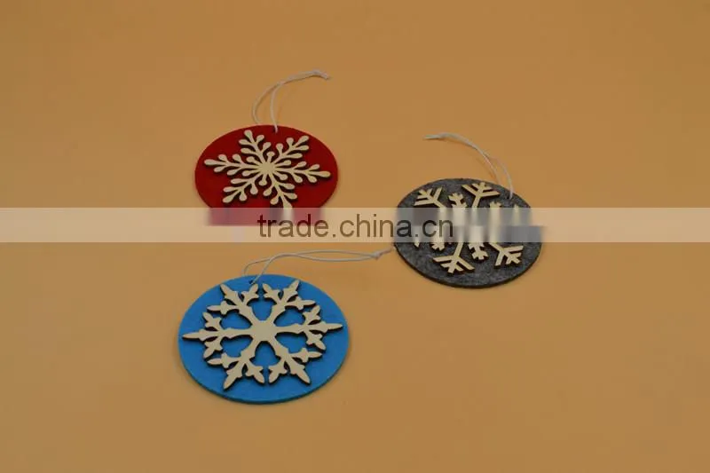 wooden christmas tree decoration,Non-woven hanger