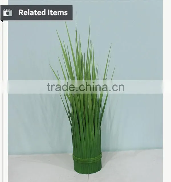 Real looking small vivid onion artificial potted grass for hotel decoration