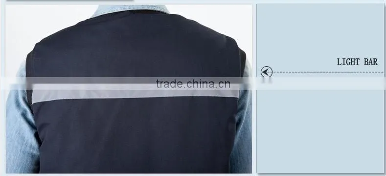 2015 Outdoor Working Vest; Padded Windproof Body Warmer Vest; Breathable Sleeveless Work Vest