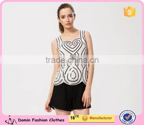 Bodycorn Sequin Halter Sleeveless Lady Tunic Top