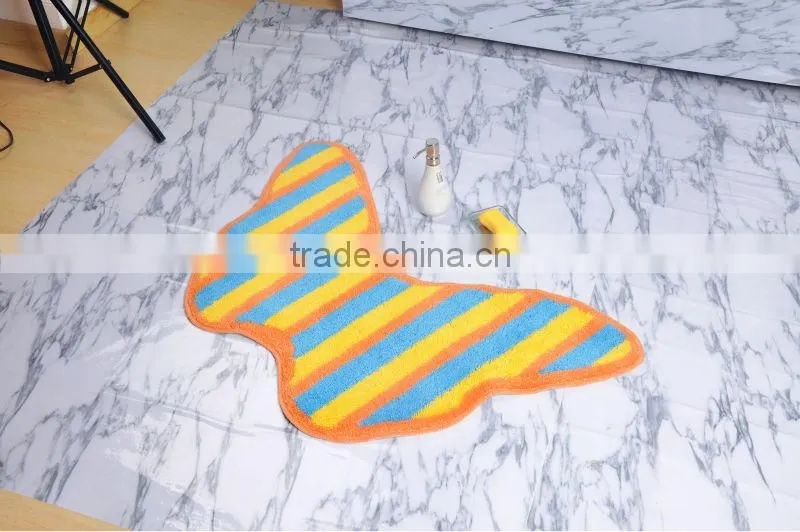 BUTTERFLY SHAPE BATHMAT SHANGHAI BATHMAT SETS BATHMAT (EV-B010-BM)