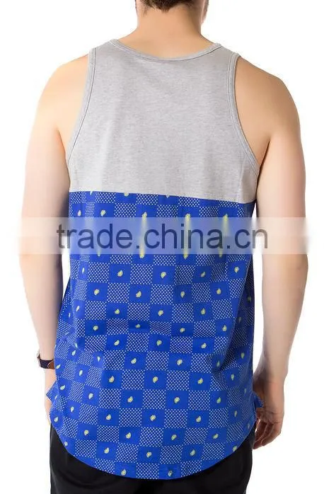 100 cotton mens gym bodybuilding custom stringer tank top
