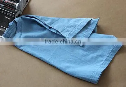 Fashion lady denim tops jean blouse shirts for woman