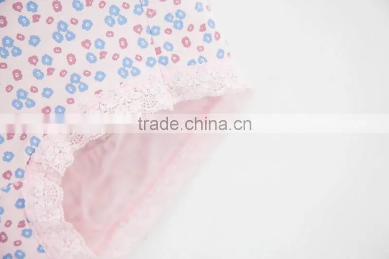 Printing Best Quality 95% Cotton 5% Spandex with Lace Custom Sexy Fancy Woman Underwear