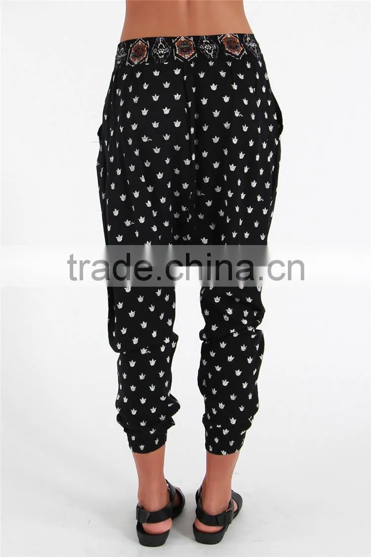 Women comfortable joggers knitted casual pants ladies jogger trousers