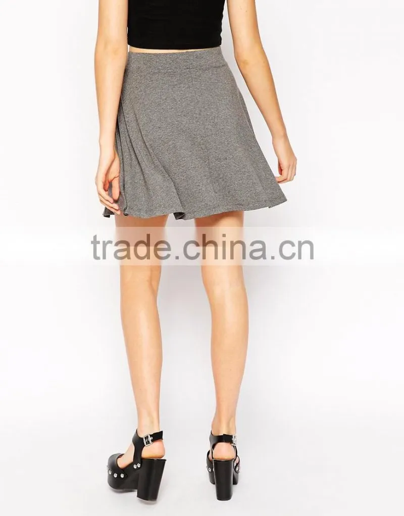 Women new arrival fashion summer skater skirt,sexy short jersey skirt 2015
