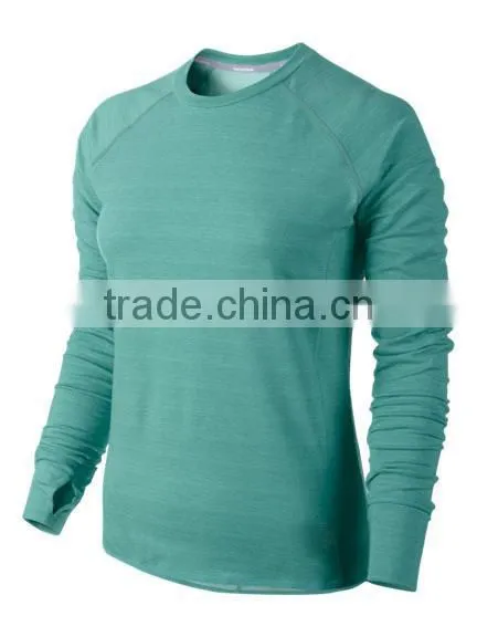 simple soft Crew Neck Sweatshirt women soft stretch jersey