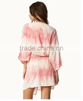 ladies sexy sleepwear robe Tie-Dye Robe 2013 new design long gown nightwear dress robe ladies night dresses sleepwear