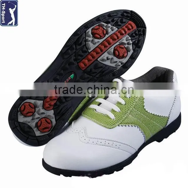 Best design women golf shoes OEM PVC sole high quality