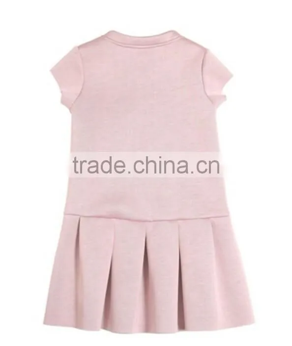Wholesale one piece skirt young girls fashion pink printed skirt
