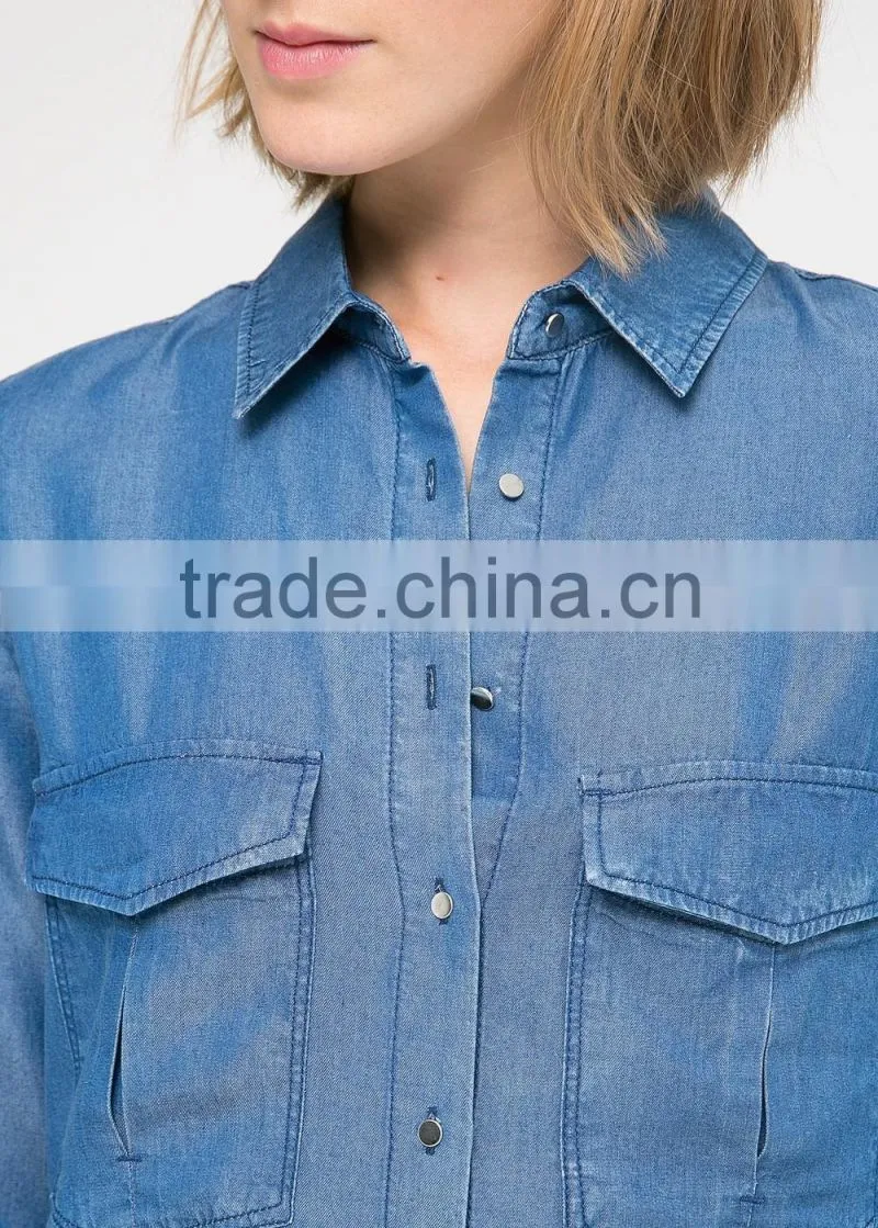 tencel long blouses