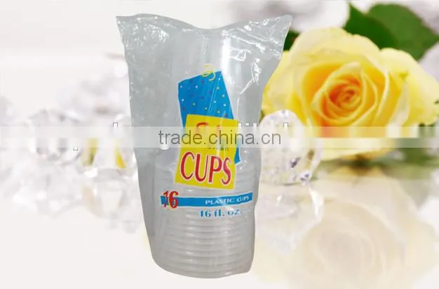 16oz disposable plastic cups