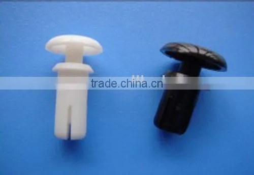 Black/White PC board rivets, Plastic rivets