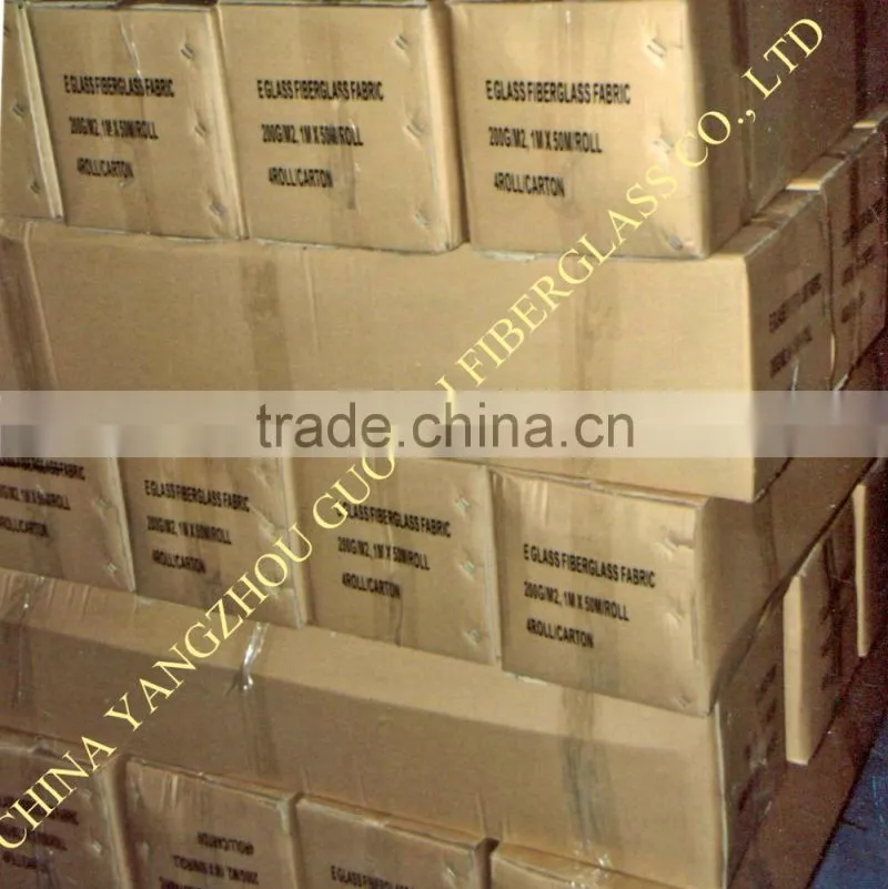 E-glass and C-glass plain woven fiberglass cloth