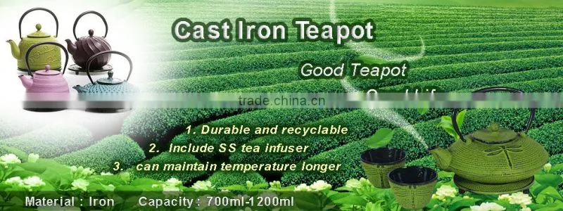 Chinese old fashion Cast Iron teapot for wholesale/LFGB passed