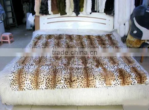 Rabbit Fur Blanket/Custom-Made/Wholesale And Retail