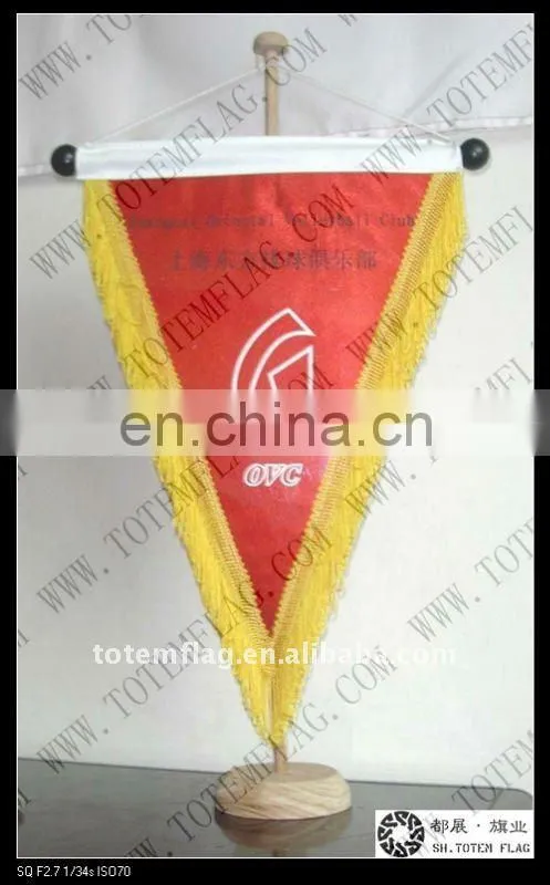 Wooden Flag Pole And Stand Table Flag