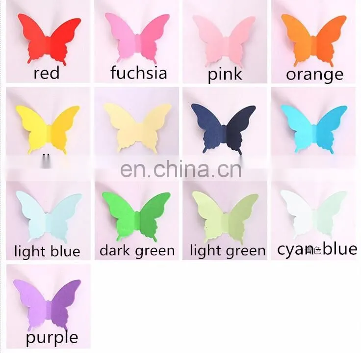 Colorful 3D Butterfly Paper Wall Sticker Home Decoration Wholesale