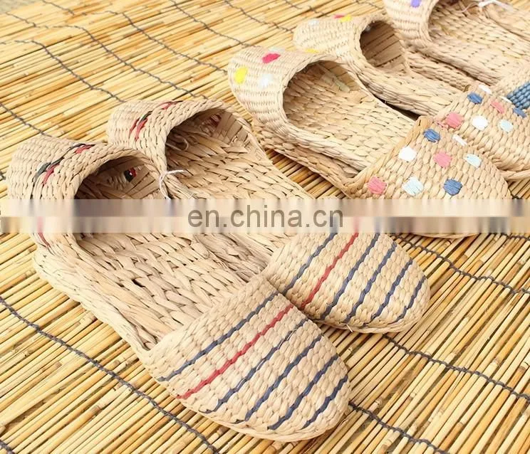 Wholesale straw sandals fashion slipper straw shoes 2016