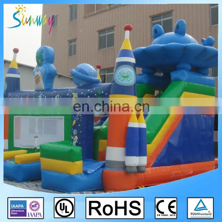 Inflatable Cute Sea World Inflatable Bouncers for Kids Play Cartoon Inflatable Bouncy Combo Slide