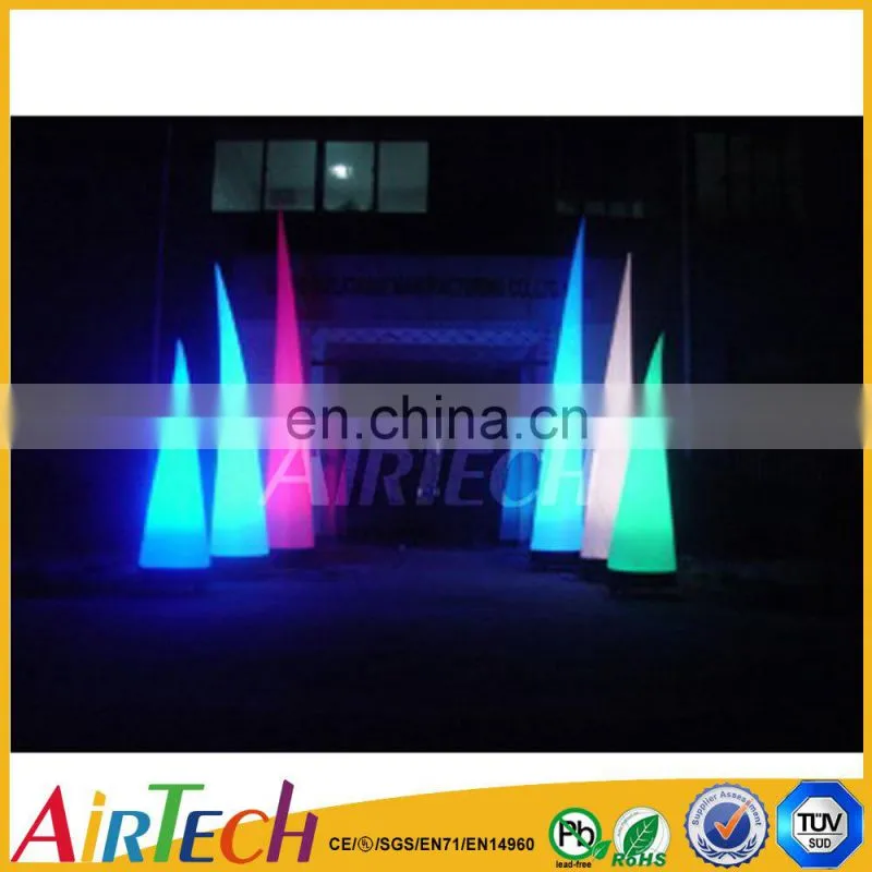 Hot sale Customized popular Inflatable air cone with led