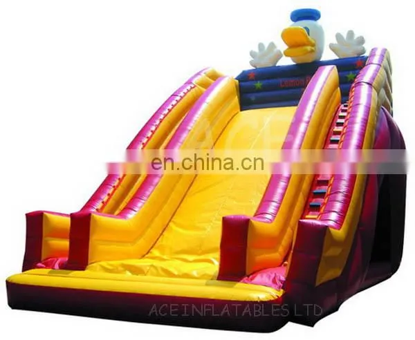 Inflatable duck Slide with two layers for sale