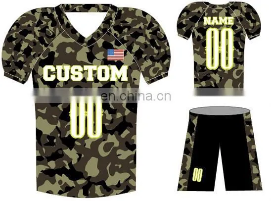 Wholesale sublimation 100% polyester american football jersey custom