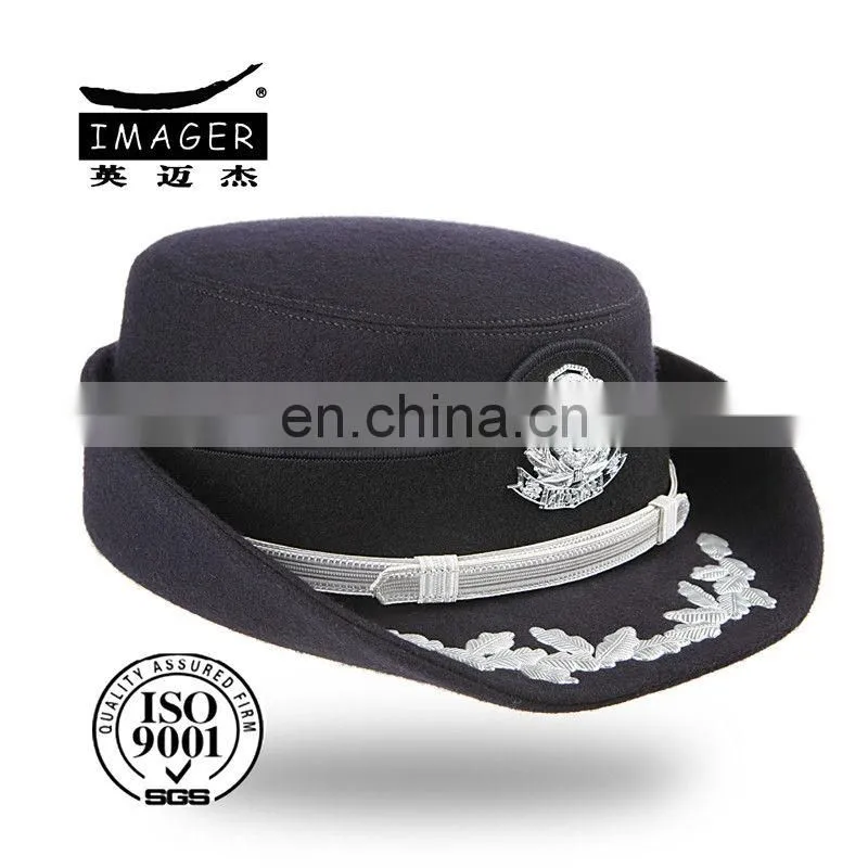 Ladies military wool felt enterprise security hat