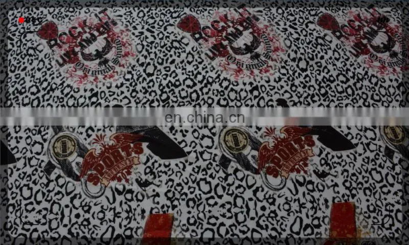 Scuba leopard print digital printing fabric