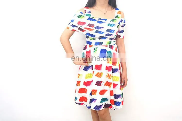 2015 summer short sleeved silk skirt cultivate one's morality dress
