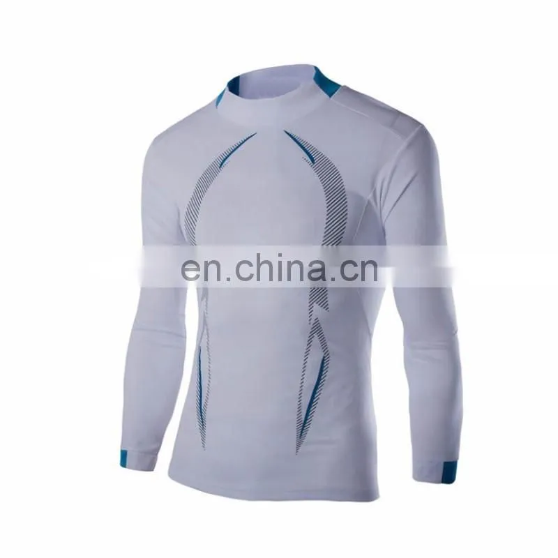 OEM wholesale White long sleeves men rash guard