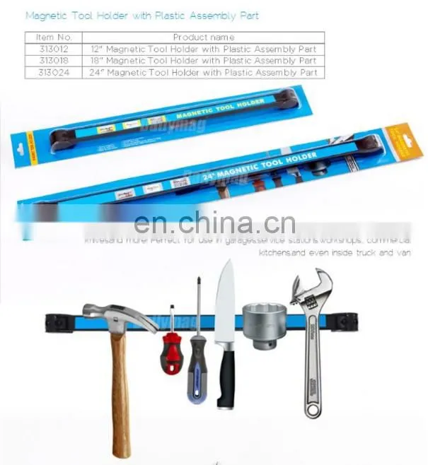 Customized Strong Aluminum magnetic knife holder/ block/strip for hot sale