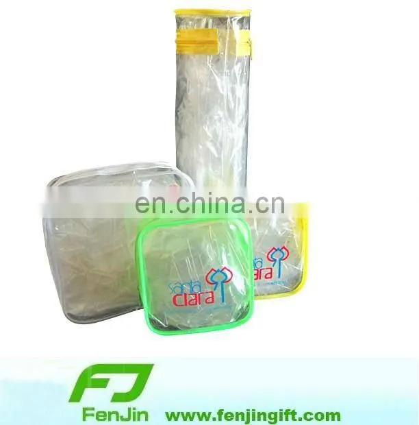 Square pvc packaging bags with zipper