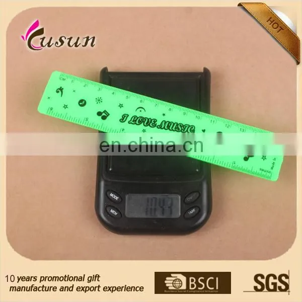 high quality plastic straight ruler with protractor