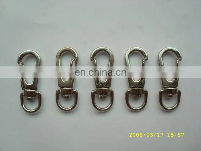 Wholesale custom swivel eye loop hook trigger dog collar snap hook