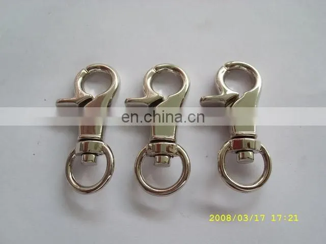 Wholesale custom swivel eye loop hook trigger dog collar snap hook